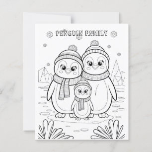 Papier Famille Penguin