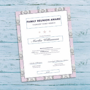Papier Family Reunion Plus Jeune Prix Pink Crest