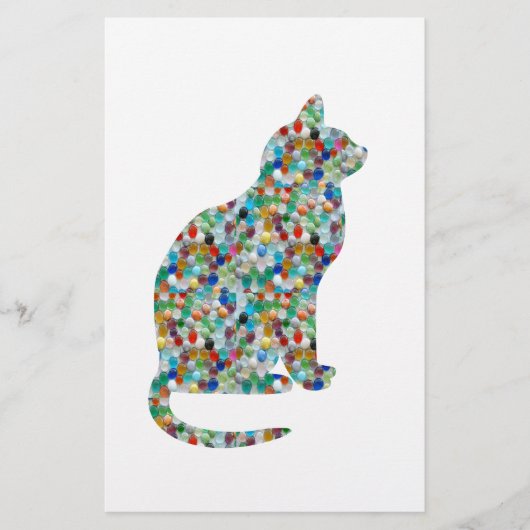 Papier FANCY Jewel n Stones Studed CAT - Animaux de compa (Devant)