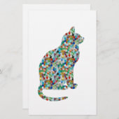 Papier FANCY Jewel n Stones Studed CAT - Animaux de compa (Devant / Derrière)