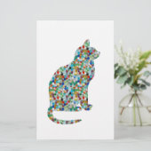 Papier FANCY Jewel n Stones Studed CAT - Animaux de compa (Debout devant)