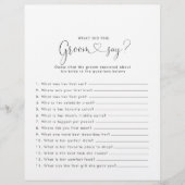 Papier Fancy Love Fête des mariées Qu'a dit Groom (Devant)