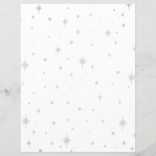 Papier fantaisiste pour journal de bord en argent