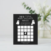 Papier Fantômes Halloween Boo-tiful Baby shower Bingo Inv (Debout devant)