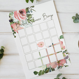 Papier Fard à joues coquille d'oeuf rose Élégant Bingo de