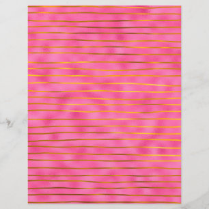 Papier Faux Foil, rose et or