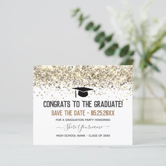 Papier Faux Parties scintillant Graduation Party Enregist (Debout devant)