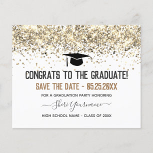 Papier Faux Parties scintillant Graduation Party Enregist