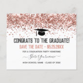 Papier Faux Parties scintillant Graduation Party Enregist (Devant)