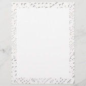 Papier Faux White Lace Fabric Arrière - plan (Dos)