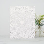 Papier Faux White Lace Fabric Arrière - plan (Debout devant)