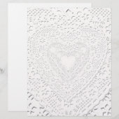 Papier Faux White Lace Fabric Arrière - plan (Devant / Derrière)