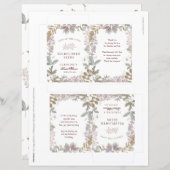 Papier Favori de Mariage Fait Maison Sachets de Graines d (Devant / Derrière)