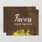 Papier Favoriser S'Il Vous Plaît Prendre Un Signe Rustiqu (Devant / Derrière)