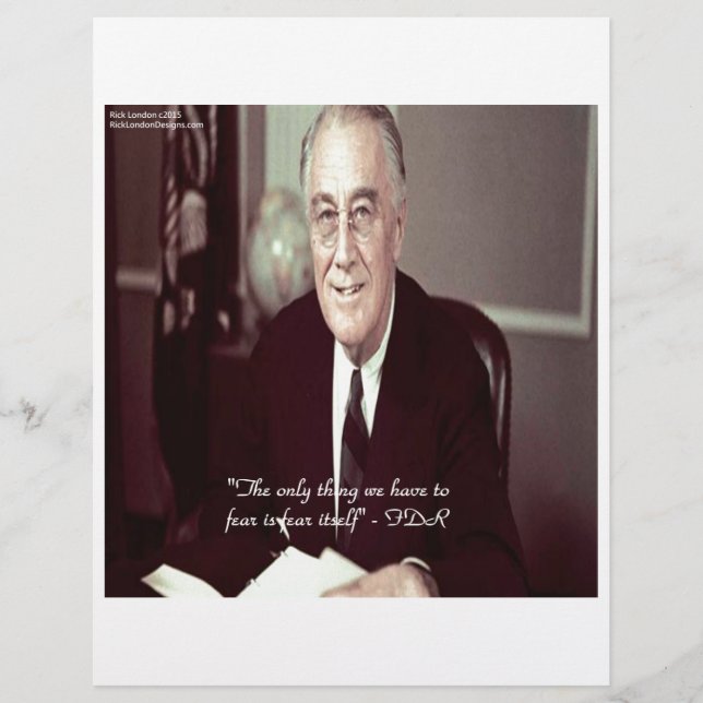 Papier FDR & Citation de Rien à craindre (Devant)