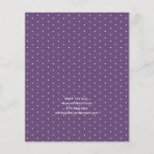 Papier Fée noire Anniversaire Fairycore Purple Gold (Dos)