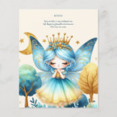 Papier Fée Princesse 1er Anniversaire ou MODIFIER L'ÂGE T (Dos)