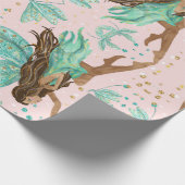 Papier féerique d'emballage cadeau de libellules (Coin)