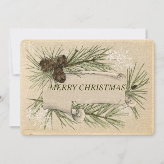 papier, feestdag, kerstmis, aangepast feestdagenkaart (Voorkant)