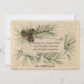 papier, feestdag, kerstmis, aangepast feestdagenkaart (Achterkant)