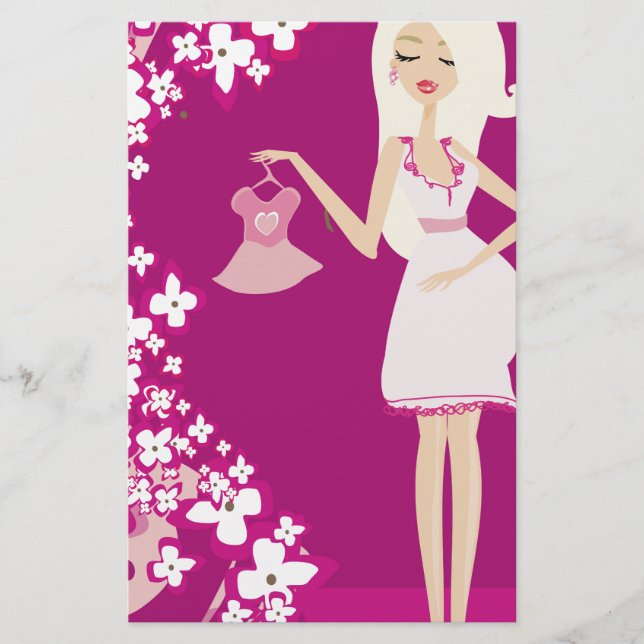 Papier femme enceinte blonde (Devant)