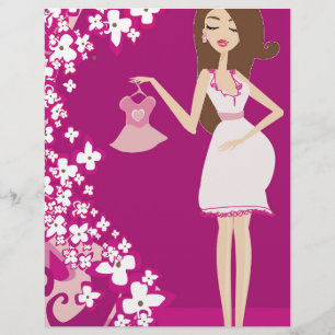 Papier femme enceinte brune