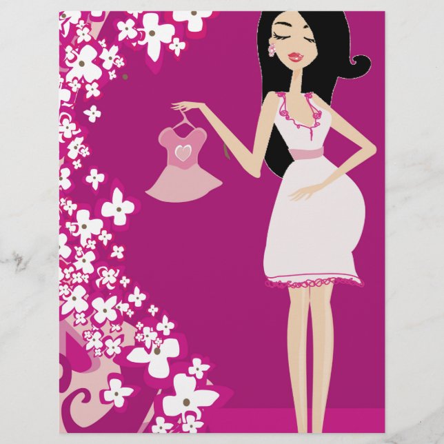 Papier femme enceinte latina (Devant)