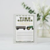 Papier Ferme Cour de ferme Tracteur Capsule Temporelle Ba (Debout devant)