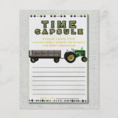 Papier Ferme Cour de ferme Tracteur Capsule Temporelle Ba (Devant)