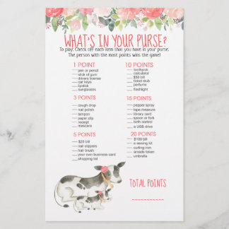 Papier Ferme de vaches laitières florales Qu'y a-t-il dan