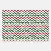 Papier festif rouge, vert, blanc de Noël | (Devant 2)