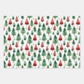 Papier festif rouge, vert, blanc de Noël | (Devant)