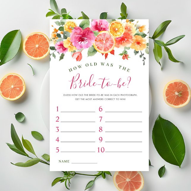 Papier Festive Fleurs Lumineuses Citrus Fête des mariées  (Créateur téléchargé)