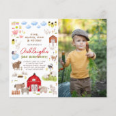 Papier Fête d'anniversaire avec photos de fête d'animaux  (Devant)