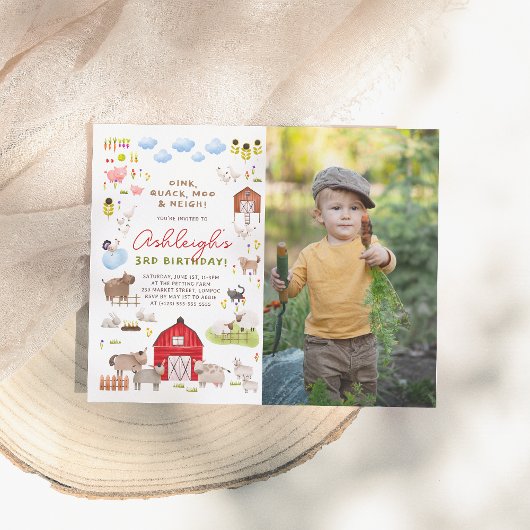 Papier Fête d'anniversaire avec photos de fête d'animaux 