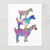 Papier Fête d'anniversaire colorée pour chèvres (Dos)