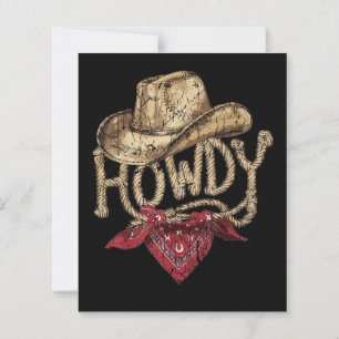 Papier Fête d'anniversaire de cow-boy occidental