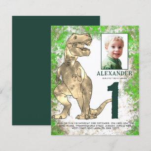 Papier Fête d'anniversaire de Dinosaur Jungle 1ère année 