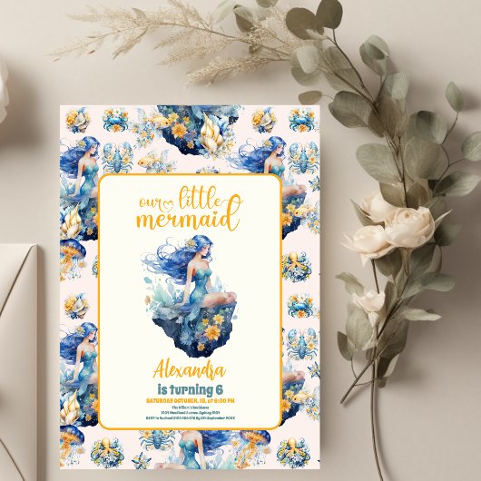 Papier Fête d'anniversaire de la Sirène magique