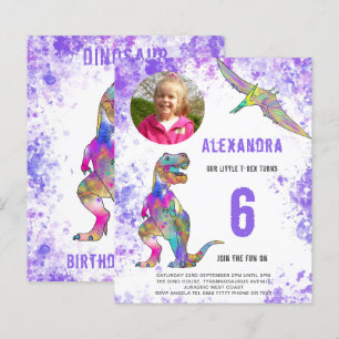 Papier Fête d'anniversaire des Filles Dinosaures Photo