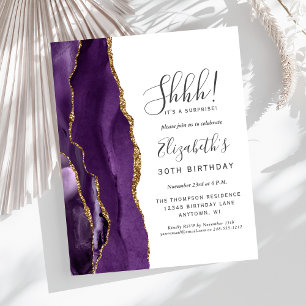Papier Fête d'anniversaire surprise 30 ans Budget Agate v
