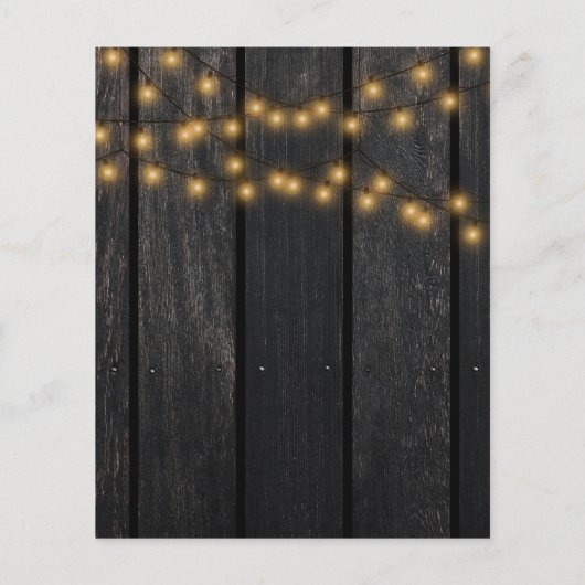 Papier FÊTE D'ANNIVERSAIRE thème tournesols bois rustique (Dos)