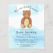 Papier Fête de Babeurre de Couple pour Bébé à Petit Budge (Devant)