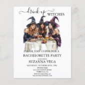 Papier Fête de Bachelorette Sorcière d'Halloween  (Devant)