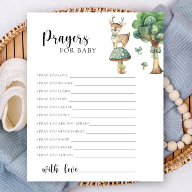 Papier Fête de bébé cerf - Prières pour bébé (Créateur téléchargé)