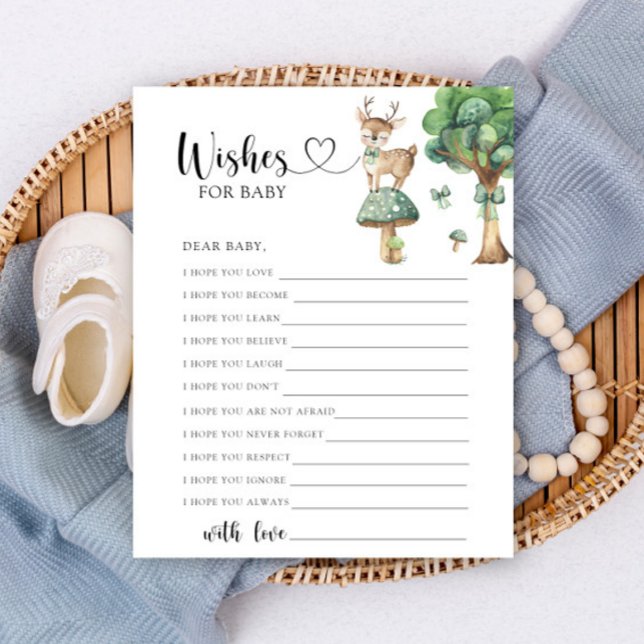 Papier Fête de bébé cerf - Vœux pour bébé (Créateur téléchargé)