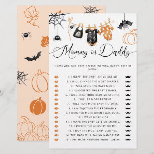 Papier Fête de bébé Little Boo sur un fil à linge : Maman