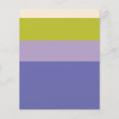 Papier Fête de Bébé Moderne Bon Marché Mignon Violet Vert (Dos)