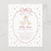 Papier Fête de bébé Silly Goose Rose Budget (Devant)