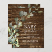 Papier Fête de Bébé sur le thème de la verdure à petit bu (Devant / Derrière)